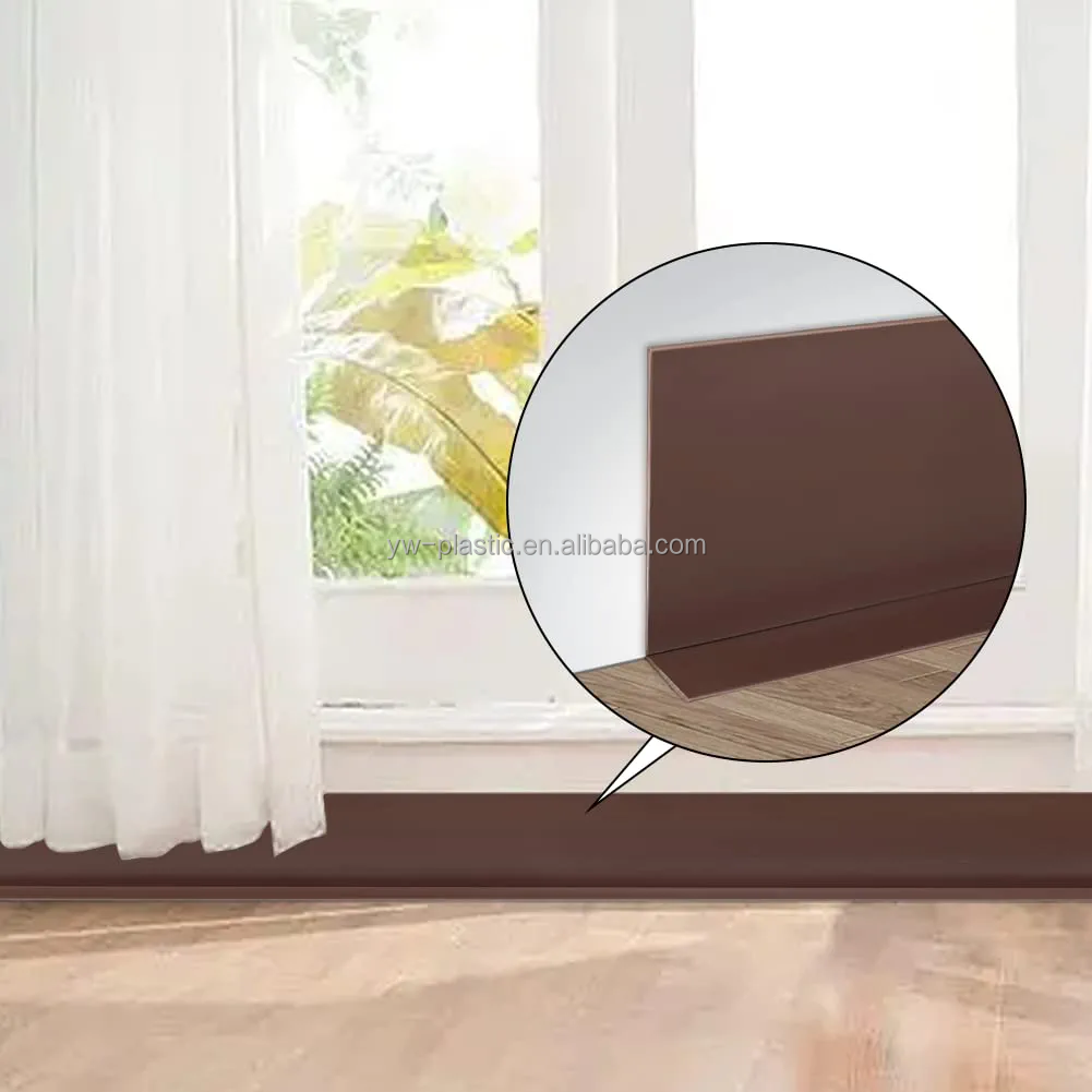 Vinyl Skirting Board Rubber Baseboard Trim Molding Payment Term 30% Deposit 70% Balance