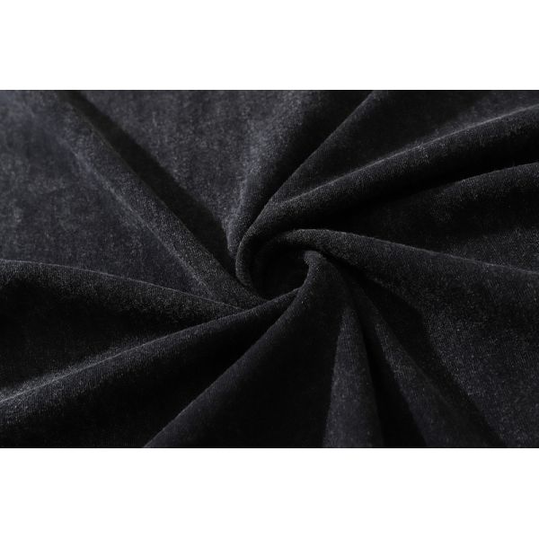 250Grams Washed Long-Sleeved Men's Sweater Retro Hip Hop Round Neck Sweater Fabric