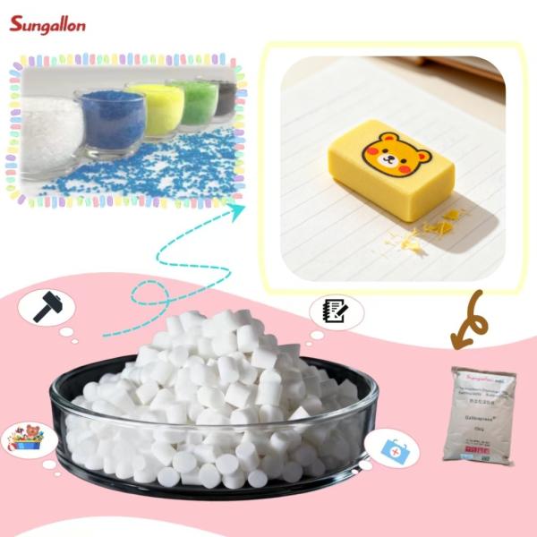 In-Stock Supply of TPE Particles for School Erasers Smooth Wiping & Durable Skin-Friendly Molding Grade