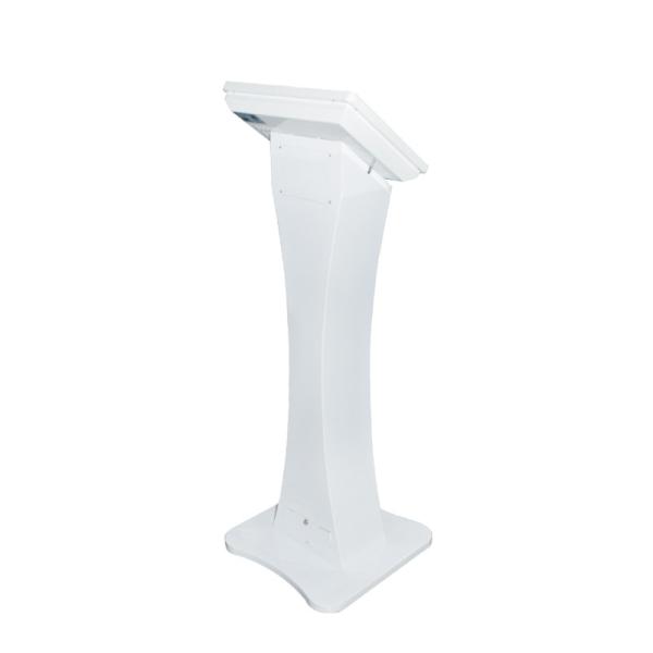 White Self Ordering Kiosk , 22 Inch All In One Digital Signage For Restaurant