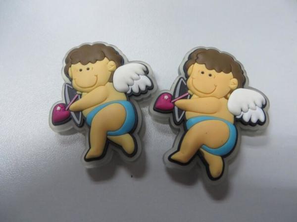 Flexible 3D Boys Girls Angel Shape PVC Fridge Magnet Sticker With Cheap Wholesale Price, For Home Decoration