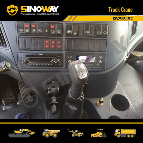 25 Ton Hydraulic Mobile Crane , Autocrane Truck Crane For Lifting And Hoisting