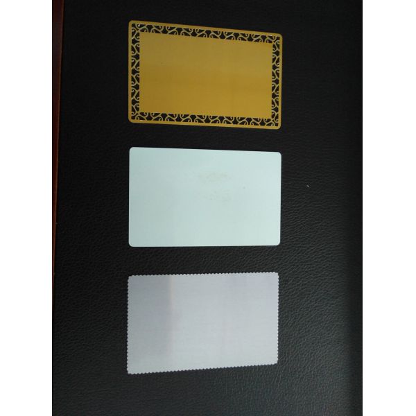 Personal Sublimation Business Cards With 86*54 Mm Size , Blank Metal Membership Cards