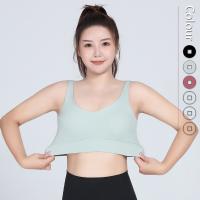 4XL en U plus l'humidité respirable Wicking de plein une seule pièce de tasse de soutien-gorge de sports de taille