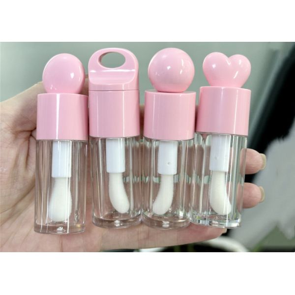Empty Make Your Own Beauty 4ml Love Shaped Empty Lip Gloss Tubes
