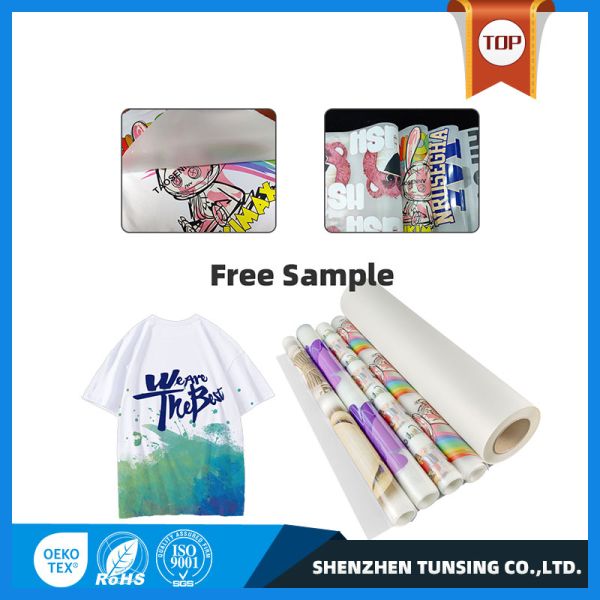 60cm DTF PET Heat Transfer Film  Fast Curing Cold & Hot Peel For DTF Printer On T-Shirt