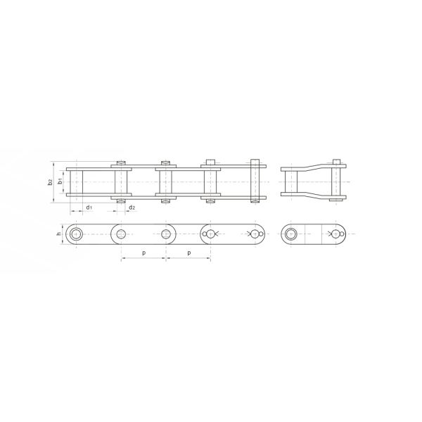 CA550 CA555 CA557 Transmission Drive Chains Carbon Steel Agricultural Chain