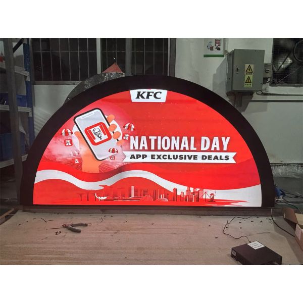 Round LED Display with Edging Circle Display