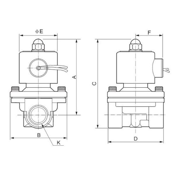 304 Stainless Steel Water Solenoid Valves UNID 2S250-25 Anti Corrosion AC220V