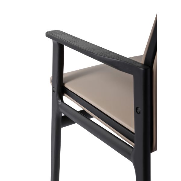 Chaise de bureau moderne en bois massif fauteuil type couleur marron