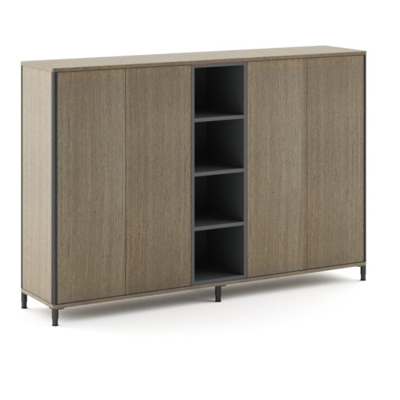 FLEX Executive office desk cabinets , Executive Back Cabinet Partitioned Design