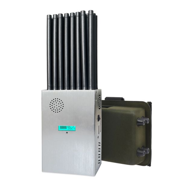 New design 24 antennans portable signal jammer blocking WIFI 6E and mobile phone 2G, 3G, 4G, 5G, GPS, WIFI,  UHF, VHF, RF,LOJACK signals With new longer 2.5dbi gain omni antennas