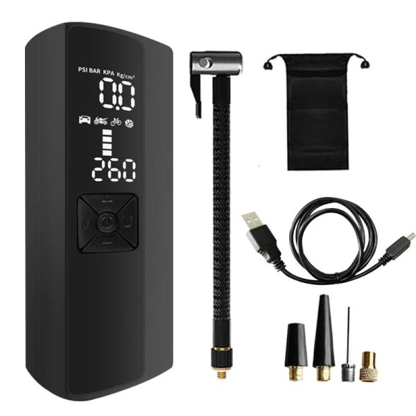 Multifunctional Car Tire Air Compressor Rechargeable 4000mAh Portable Tire Pump