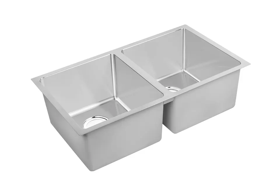 High Quality Under mount Rectangular Double Bowls Stainless Steel Sinks Kitchen Sinks