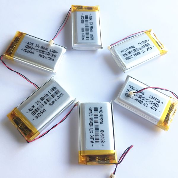 3.7v 850mah Lipo Battery Rechargeable 802540 Lithium Polymer Battery With CE IEC61233