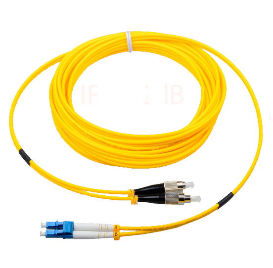 FC to LC singlemode duplex optical fiber jumper 0.2dB insertion loss corning fiber