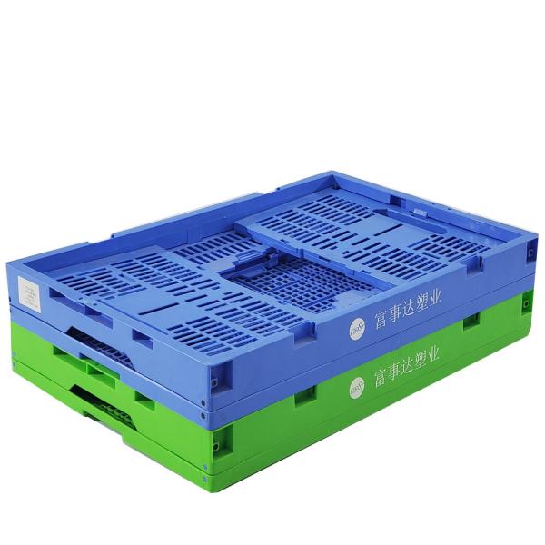 600x400x255mm Caixa de plástico dobrável Paleta Ótima circulação de ar Organizador de frutas