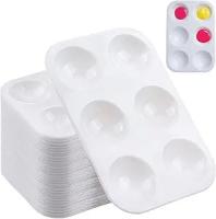 Facile à nettoyer plateau de palette de peinture en plastique outils de peinture pour les dessins acryliques