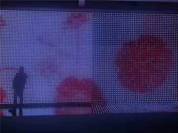 P50 Mesh Screen For Bridge Large Flexible Led Screen Led Curtain Wall Outdoor Led Mesh (Экран сетки P50 для мостов) Большой гибкий светодиодный экран с занавеской на стене