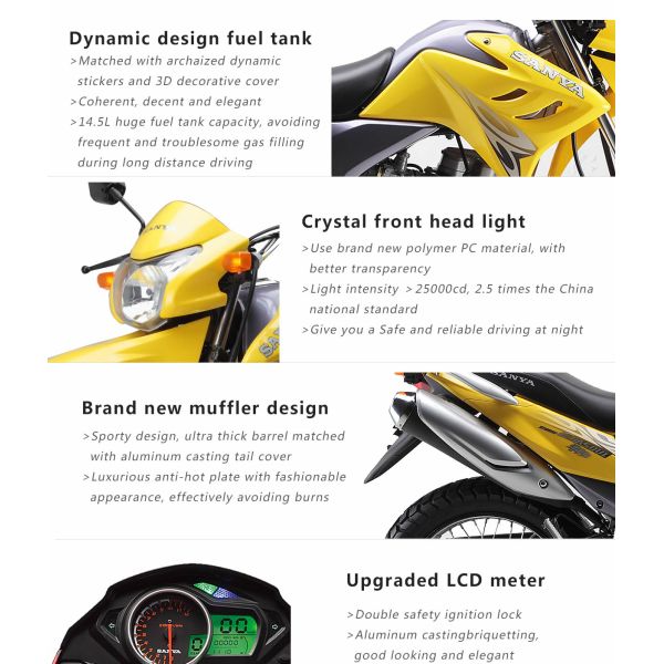 Dynamic Gas Saver Motorcycles UFB150 Engine Crystal Front Headlight Upgrade LED Meter