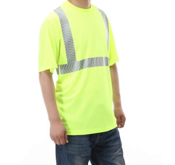 Reflective Safety Hi Vis Polo Shirt OEM breathable quick dry short sleeve work wear unisex heat sublimation printed
