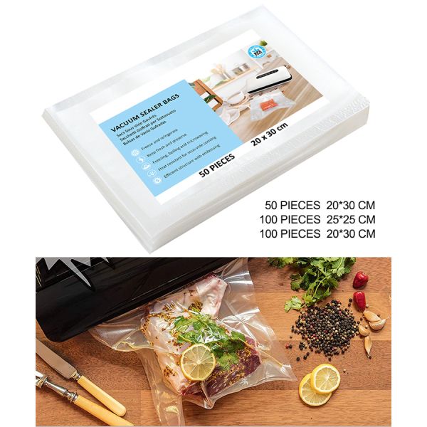 NY /PE Composite Material Food Vacuum Bags Self Sealing Reusable With FDA ISO Approval