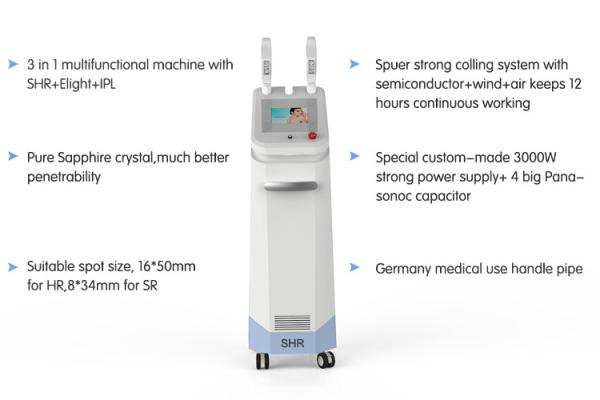 Holiday Specials Manufacture Multifuncional SHR IPL SHR Hair Removal Machine