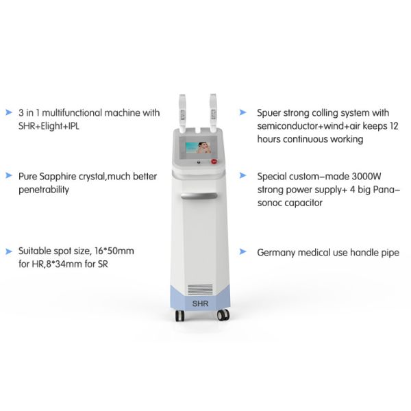 Permanent Hair Remove device SHR & IPL fda approved ipl