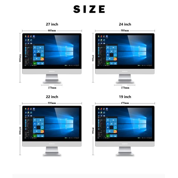 OEM 27 Все в одном рабочий стол с IPS панелью DDR3 4GB/8GB/16GB Опциональный моноблок AIO ПК