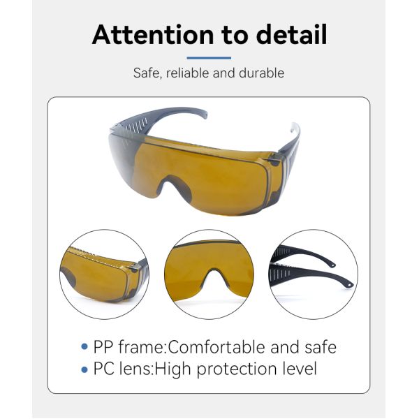 Laser Safety Glasses Protective IPL Glasses Hair Removal 650nm Red 532nm Green 450nm 1064nm Laser Protective Glasses