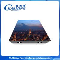 500*500mm Publicidad interior y exterior Piso de baile Fiesta de boda Banquete Material de vidrio 200W Led Video Piso de pantalla de azulejos