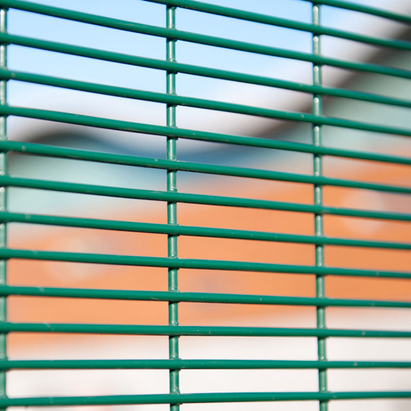 Hsj Heavy Duty 358 Prison Mesh Anti Climb Security Fence Powder Coated Welded Wire Mesh Barrier for Critical Infrastructure