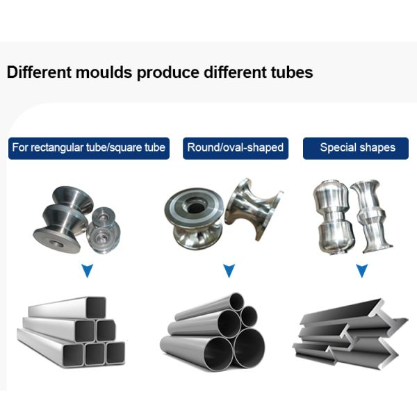 Vacuum / Nitriding / Cryogenic Heat Treatment Method Steel Round Square Box Tube Tooling Set Pipe Forming Roller Dies Molds
