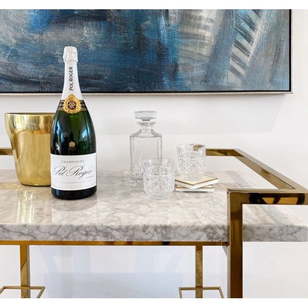 Marble Top Drinks Trolley Black Trolley Rattan Bar Cart