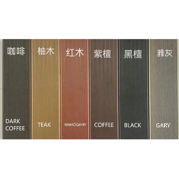 First Generation Circular Hole Vertical Pattern Outdoor WPC Flooring