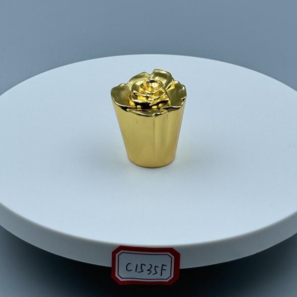 High-Grade Metal Zinc Alloy Zamak Perfume Caps for Customizable and Elegant Fragrance Packaging