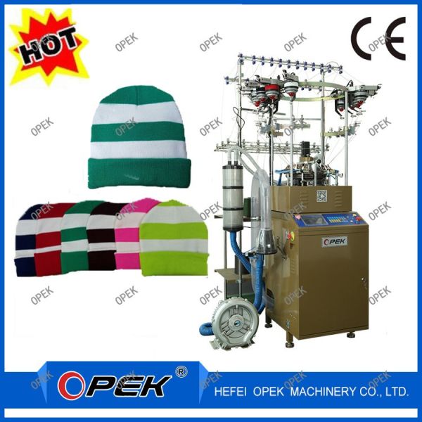 High Speed Circular Woolen Beanie Hat Knitting Machine for Scarf Production