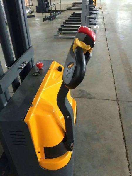 Double Frame Electric Lift Stacker , 1000kg 2.5 Meter Narrow Aisle Forklift