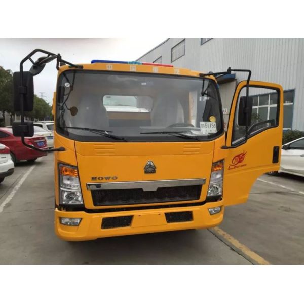 Manufacturer direct sale HOWO emergency car carrier slide bed tow truck flatbed recovery road rescue truck for sale