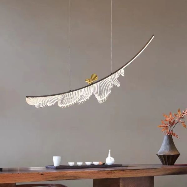 Gold Bird Led Pendant Light Fixtures Suspended Pendant Lamp