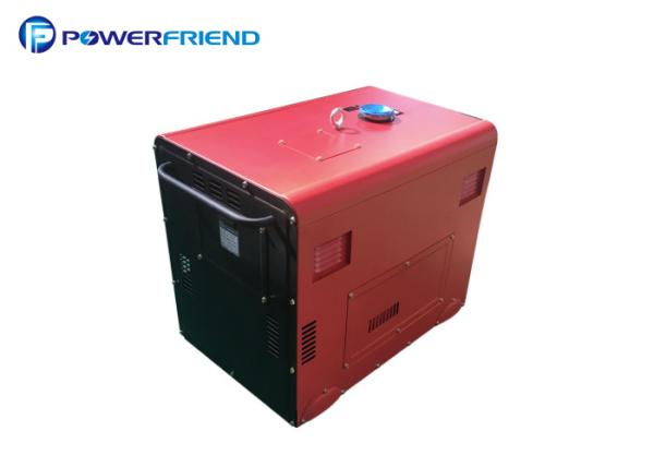 Générateurs portatifs de moteur à C.A. 7.5kva petits, générateurs à moteur diesel de couleur rouge