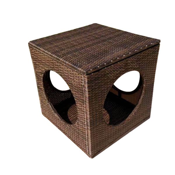 Outdoor Furniture Rattan Wicker Pet House Bed KD Dog House
