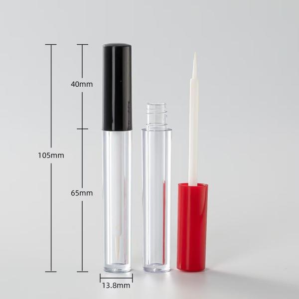 Cylindrical Slim Lip Glaze Tube for Repair Liquid and Other Cosmetics