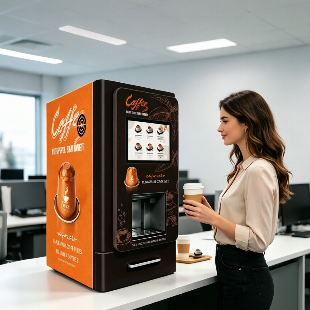 Desktop capsule coffee vending machine | Low investment, high-quality intelligent unmanned coffee retail solution
