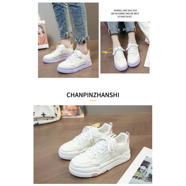 2024 Spring New Thick-Soled Canvas Shoes Women'S Shoes All-Match Sneakers