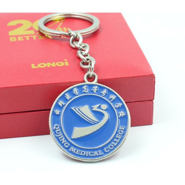 Zinc alloy paint enamel metal fish plane girls key chain cartoon character pendant creative small Yiwu gift