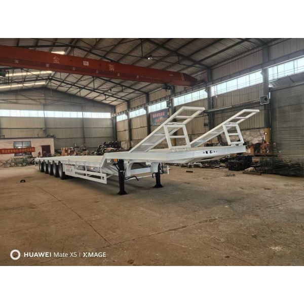 Высококачественный четырехосный прицеп весом 80 т с высокой нагрузкой и высокой грузоподъемностью