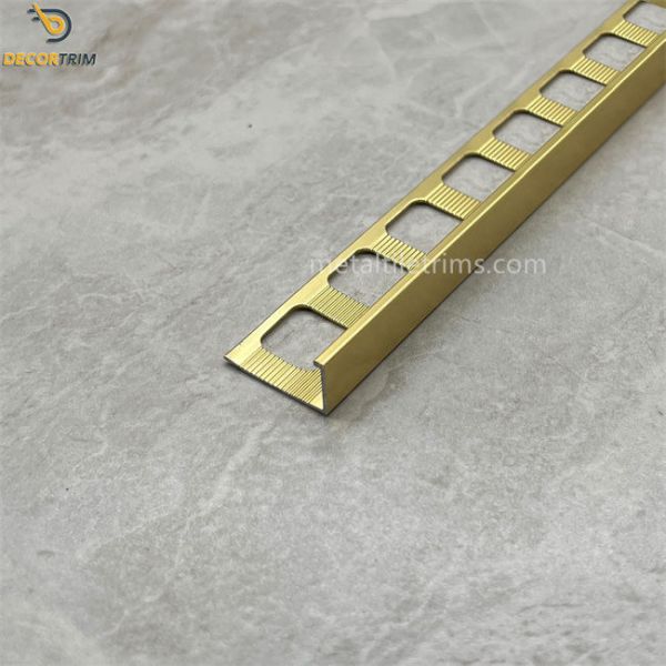 L Shaped Customizing Metal Tile Trims Tile Profile Aluminium