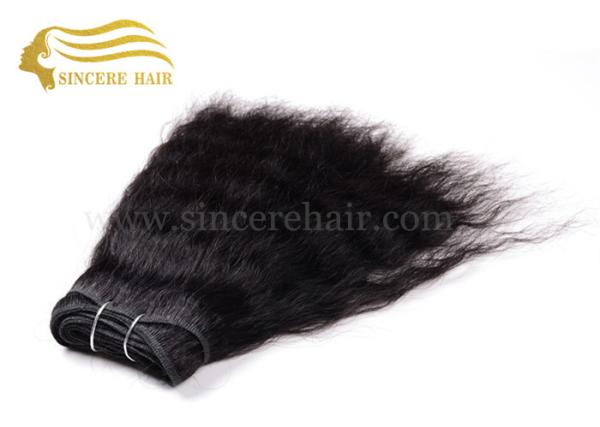 16 Virgin Human Hair Extensions Weft for Sale, 40 CM Brazilian Natural Black Virgin Human Hair Weft Extensions For Sale