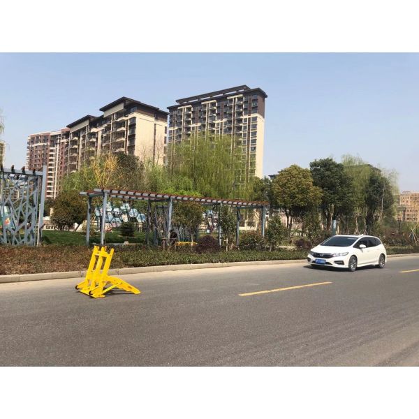 Rubber Collapsible Anti Ram Barrier Mandatory Vehicle Stop